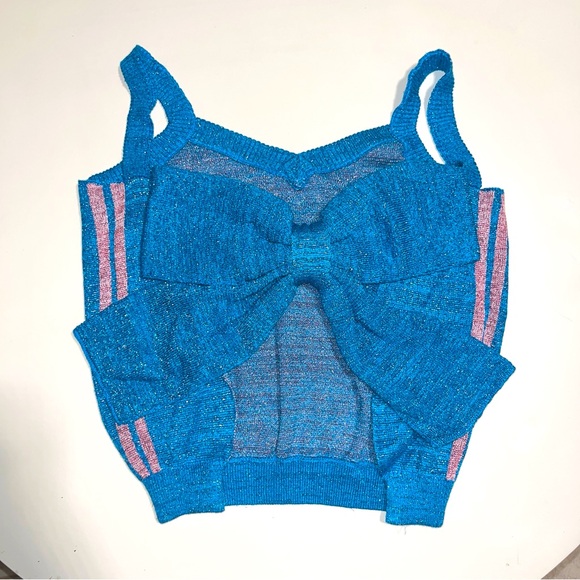 Super cute sparkly blue bow top - Picture 7 of 7